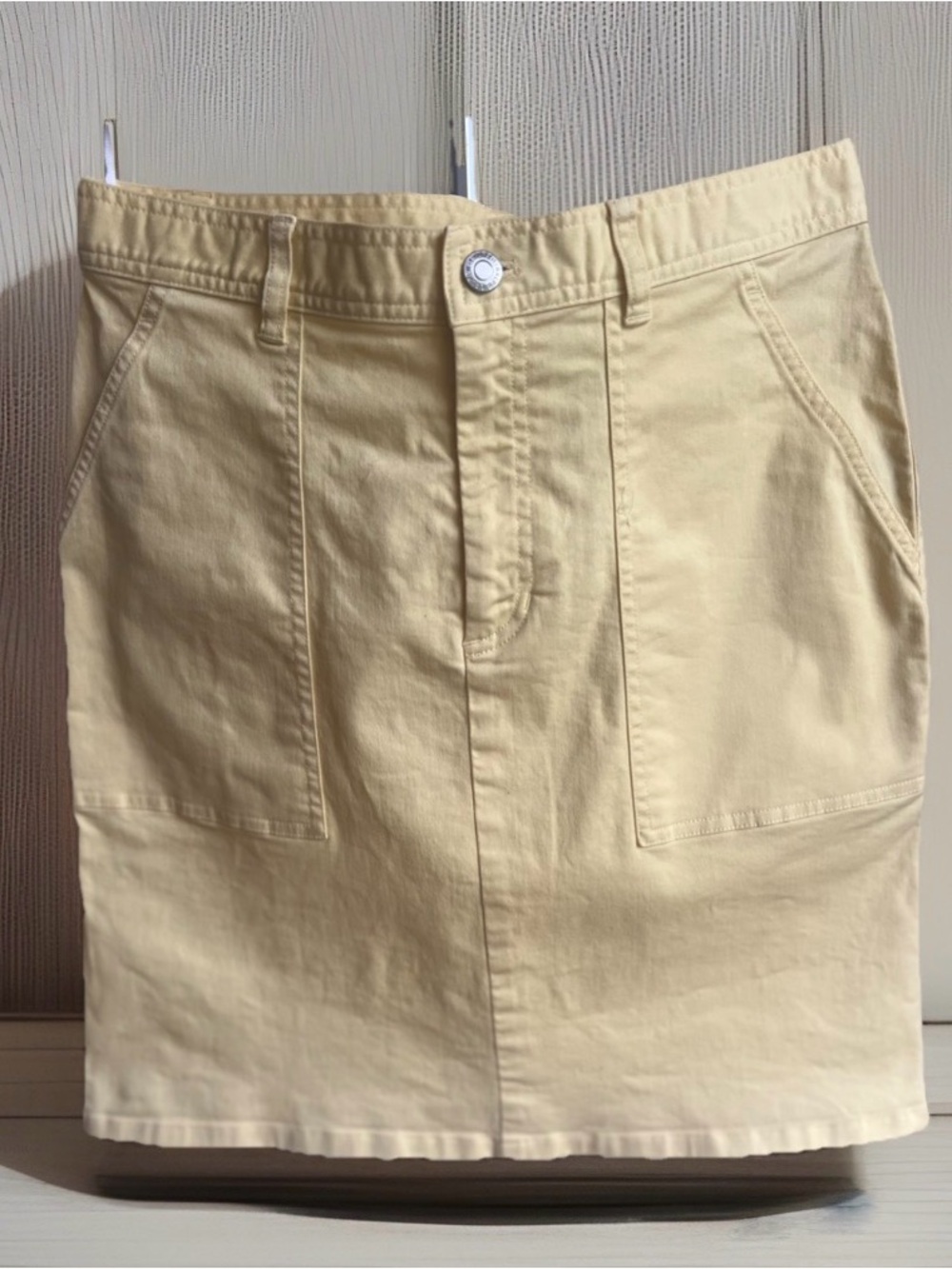 Vintage Y2K Lauren Ralph Lauren Butter Cream Straight Skirt Size 8